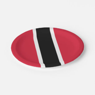 Flagge Trinidad und Tobago   Pappteller