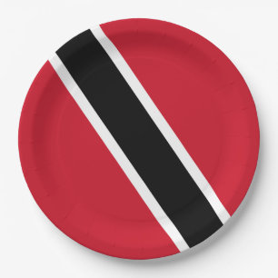 Flagge Trinidad und Tobago Pappteller
