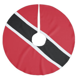 Flagge Trinidad und Tobago Polyester Weihnachtsbaumdecke