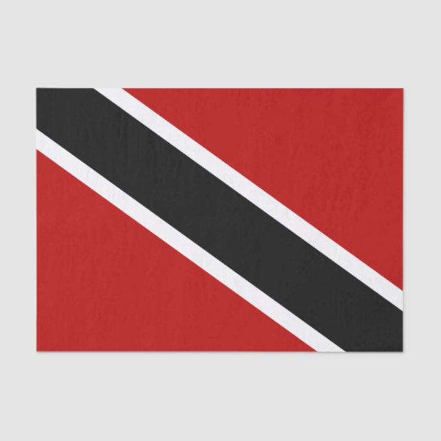 Flagge Trinidad und Tobago Seidenpapier (Vorderseite)