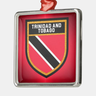 Flagge Trinidad und Tobago Silbernes Ornament