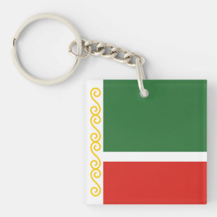 Flagge Tschetscheniens Schlüsselanhänger
