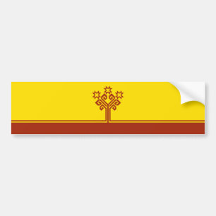 Flagge Tschuwaschiens Autoaufkleber