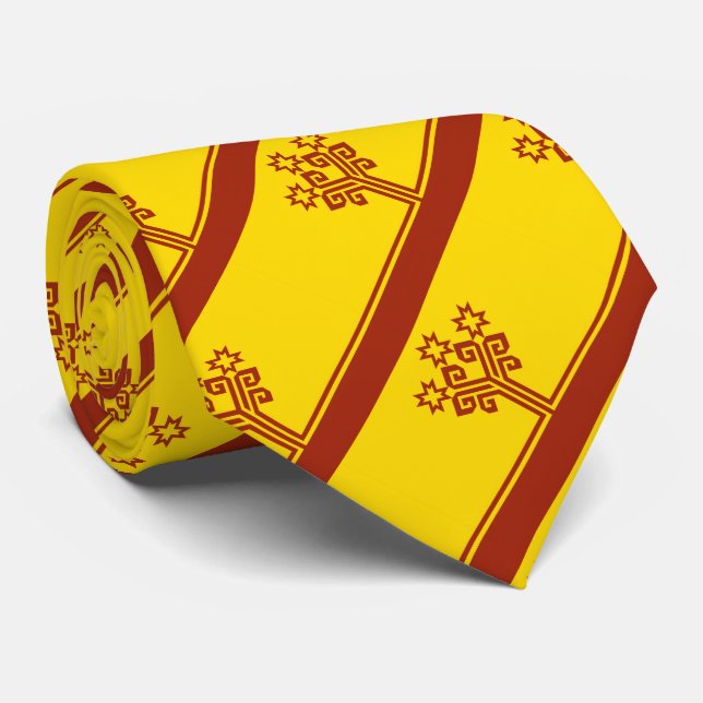 Flagge Tschuwaschiens Krawatte (Gerollt)