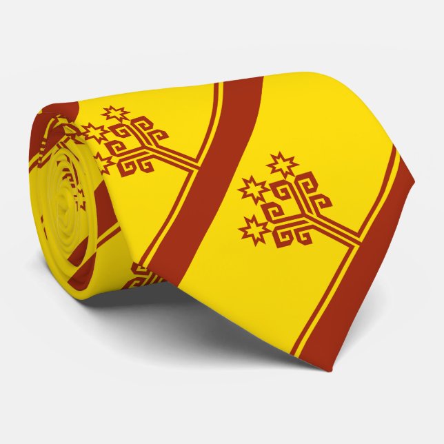 Flagge Tschuwaschiens Krawatte (Gerollt)