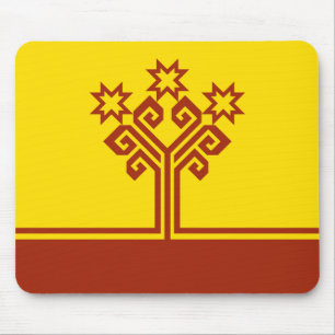 Flagge Tschuwaschiens Mousepad