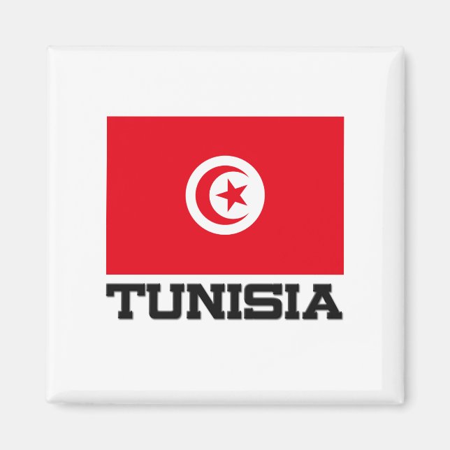 Flagge Tunesiens Magnet (Vorne)