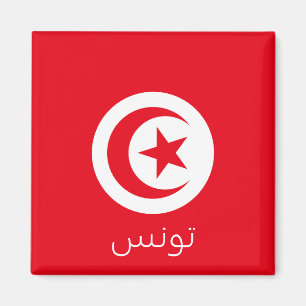 Flagge Tunesiens Magnet