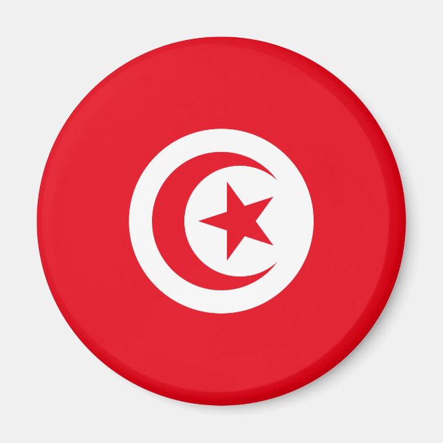 Flagge Tunesiens Magnet (Vorne)