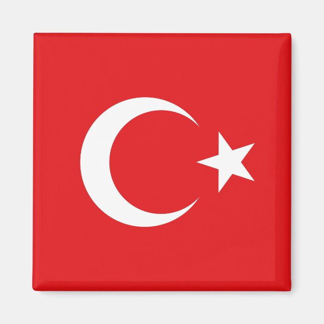 Flagge Türkei Magnet (Vorne)