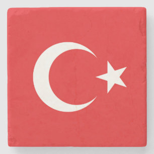 Flagge Türkei Steinuntersetzer