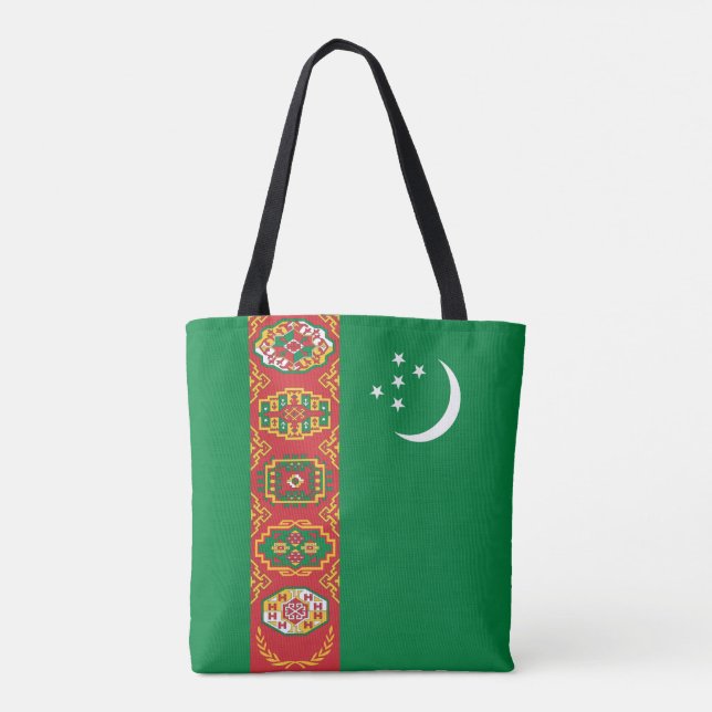 Flagge Turkmenistans (Rückseite)