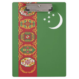 Flagge Turkmenistans Klemmbrett