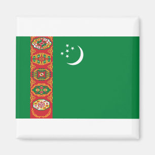 Flagge Turkmenistans Magnet
