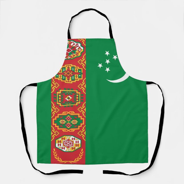 Flagge Turkmenistans Schürze (Vorderseite)