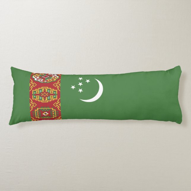 Flagge Turkmenistans Seitenschläferkissen (Vorderseite)