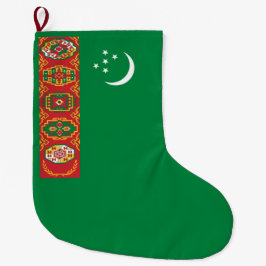 Flagge Turkmenistans (Turkmenien) Großer Weihnachtsstrumpf