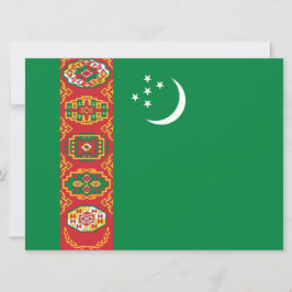 Flagge Turkmenistans (Turkmenien) Karte