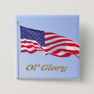 Flagge u s, ol Ruhm Button