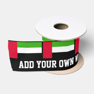 Flagge UAE Arabische Emirate Satinband