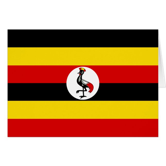 Flagge Ugandas (Vorderseite (Horizontal))