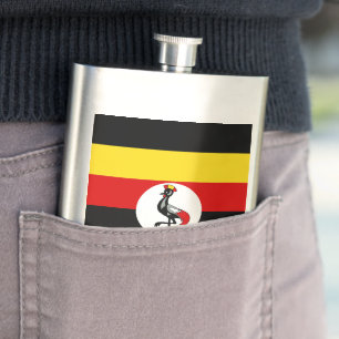 Flagge Ugandas Flachmann
