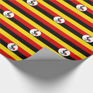 Flagge Ugandas Geschenkpapier
