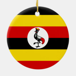 Flagge Ugandas Keramik Ornament
