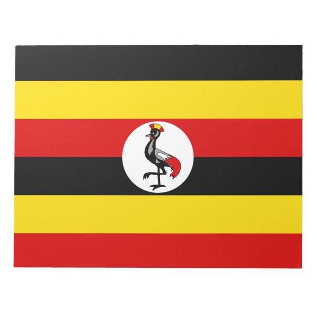 Flagge Ugandas Notizblock (Vorderseite)