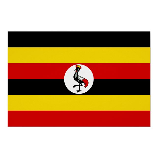 Flagge Ugandas Poster (Vorderseite)