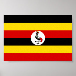 Flagge Ugandas Poster