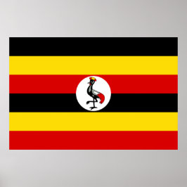 Flagge Ugandas Poster