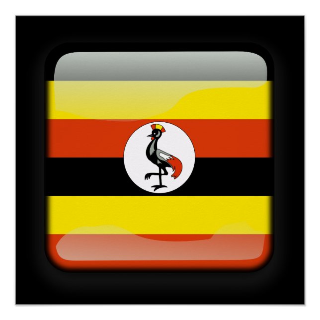 Flagge Ugandas Poster (Vorderseite)
