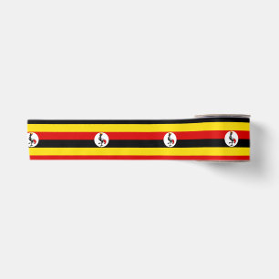 Flagge Ugandas Satinband