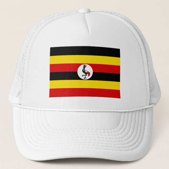 Flagge Ugandas Truckerkappe (Vorderseite)
