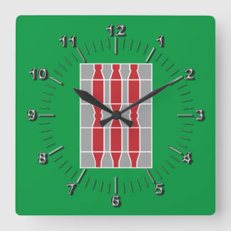 Flagge Umbriens (Italien) Quadratische Wanduhr