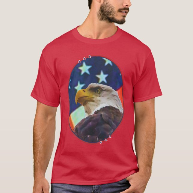 Flagge und Eagle 3 2016 T-Shirt (Vorderseite)