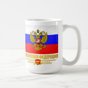 Flagge und Emblem der Russischen Föderation Tasse