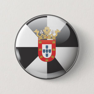 Flagge und Schild von Ceuta Button