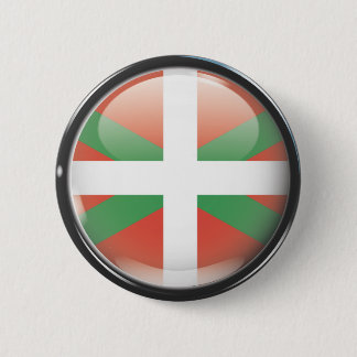 Flagge und Schild von Euskadi Button
