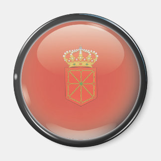 Flagge und Schild von Navarra Magnet