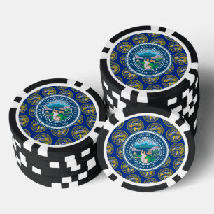 Flagge und Siegel von Nebraska, Nebraska Pokerchips