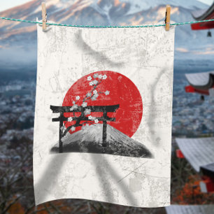 Flagge und Symbole Japans ID153 Fleecedecke