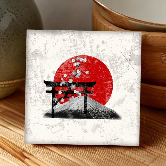 Flagge und Symbole Japans ID153 Fliese (Von Creator hochgeladen)