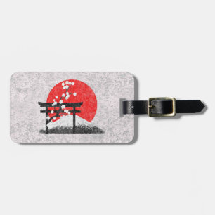Flagge und Symbole Japans ID153 Gepäckanhänger