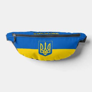 Flagge und Wappen der Ukraine Bauchtasche