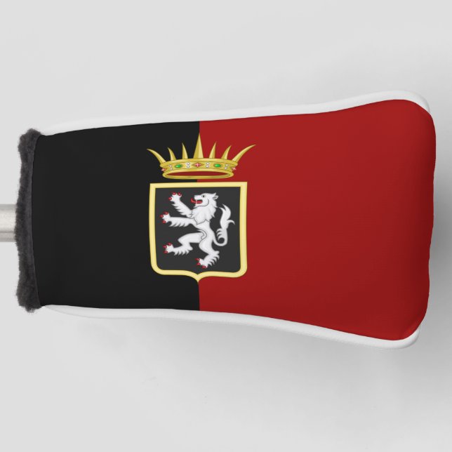 Flagge und Wappen des Aostatals Golf Headcover (Vorderseite)