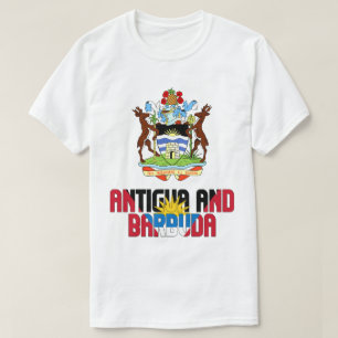 Flagge und Wappen von Antigua und Barbuda T-Shirt