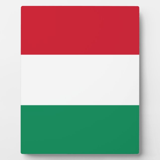 Flagge Ungarns Fotoplatte (Vorderseite)