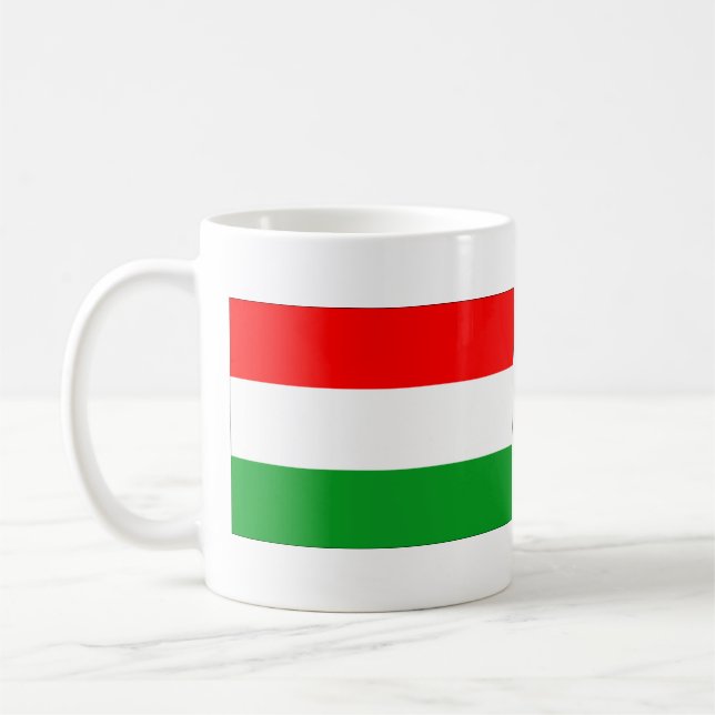 Flagge Ungarns Kaffeetasse (Links)